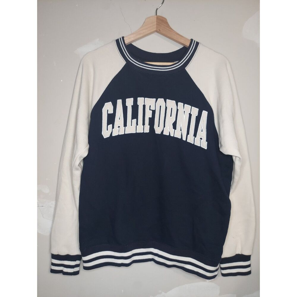"California" Graphic Collegiate Sweatshirt Sweater New York Popular Varsity Sz M